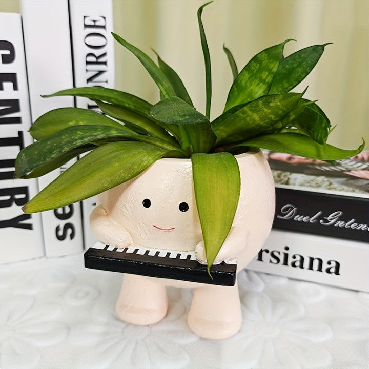 Cute Piano plant pot