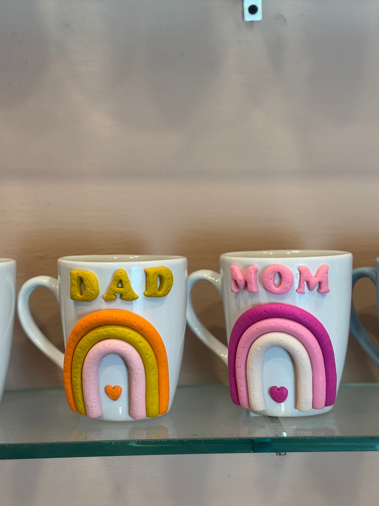 Handmade Ceramic 3D Mom & Dad Mug – A Gift from the Heart