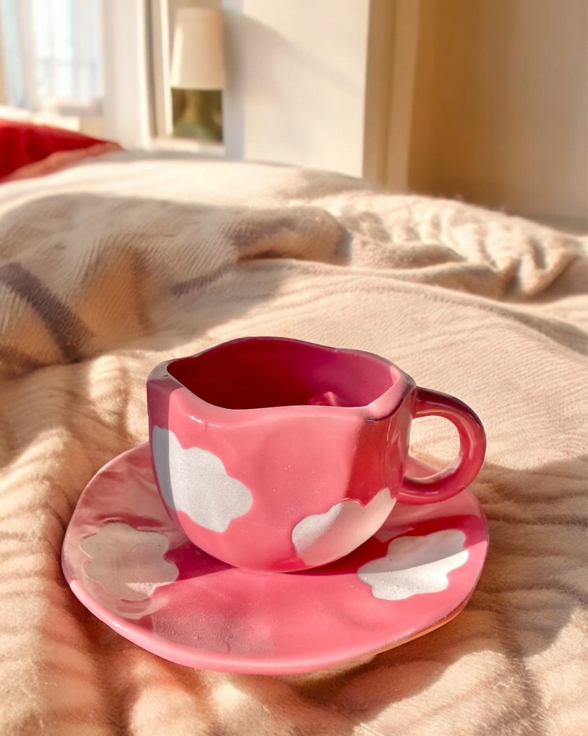Cloud cups and saucer