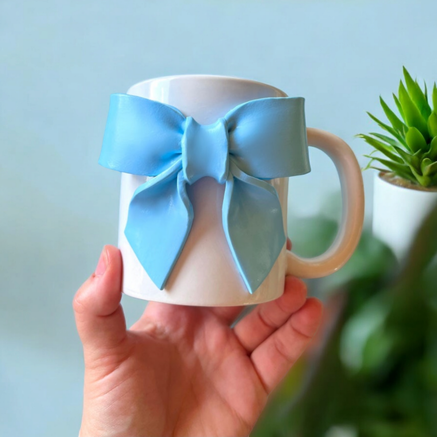 Blue Bow Mug
