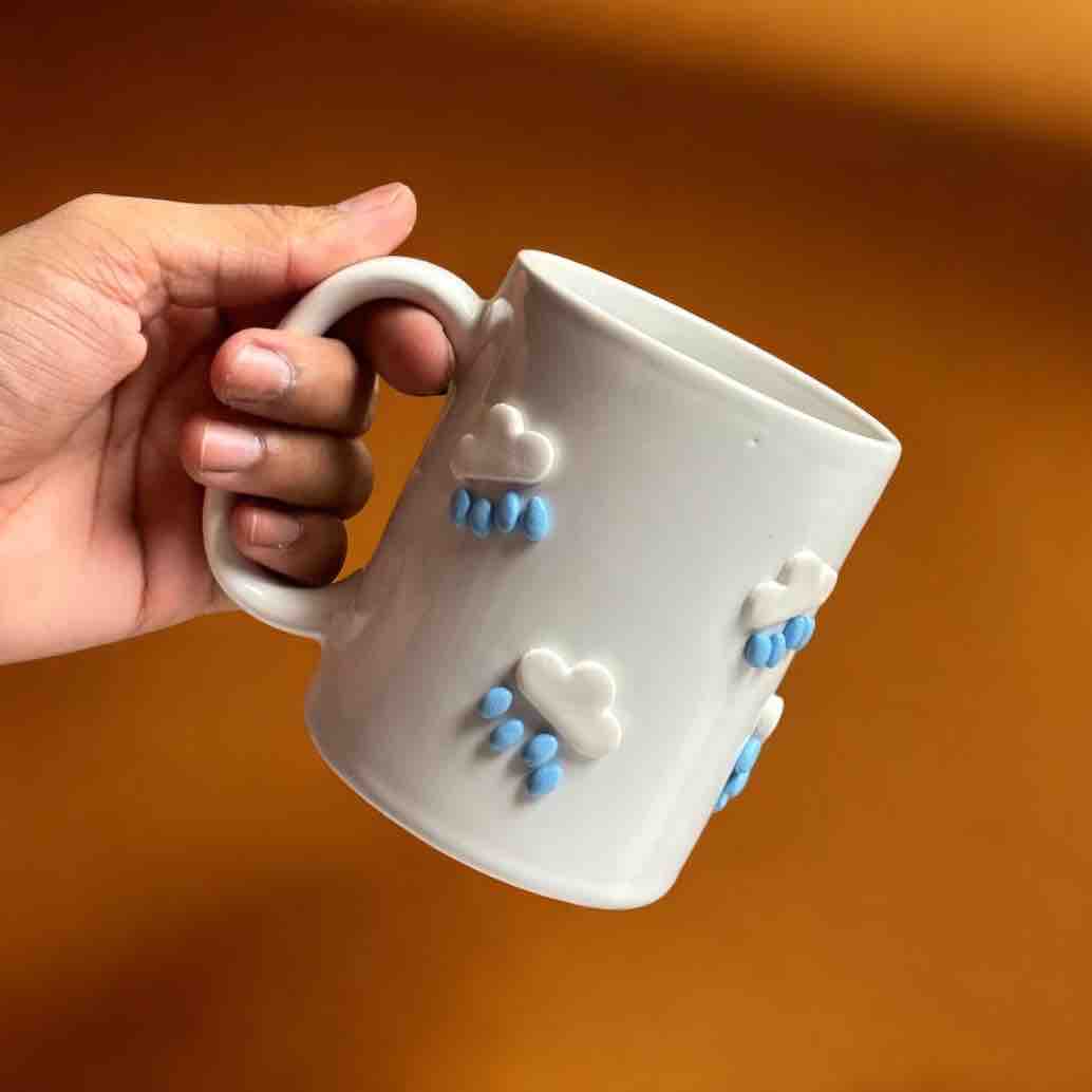 Mini cloud rain mug