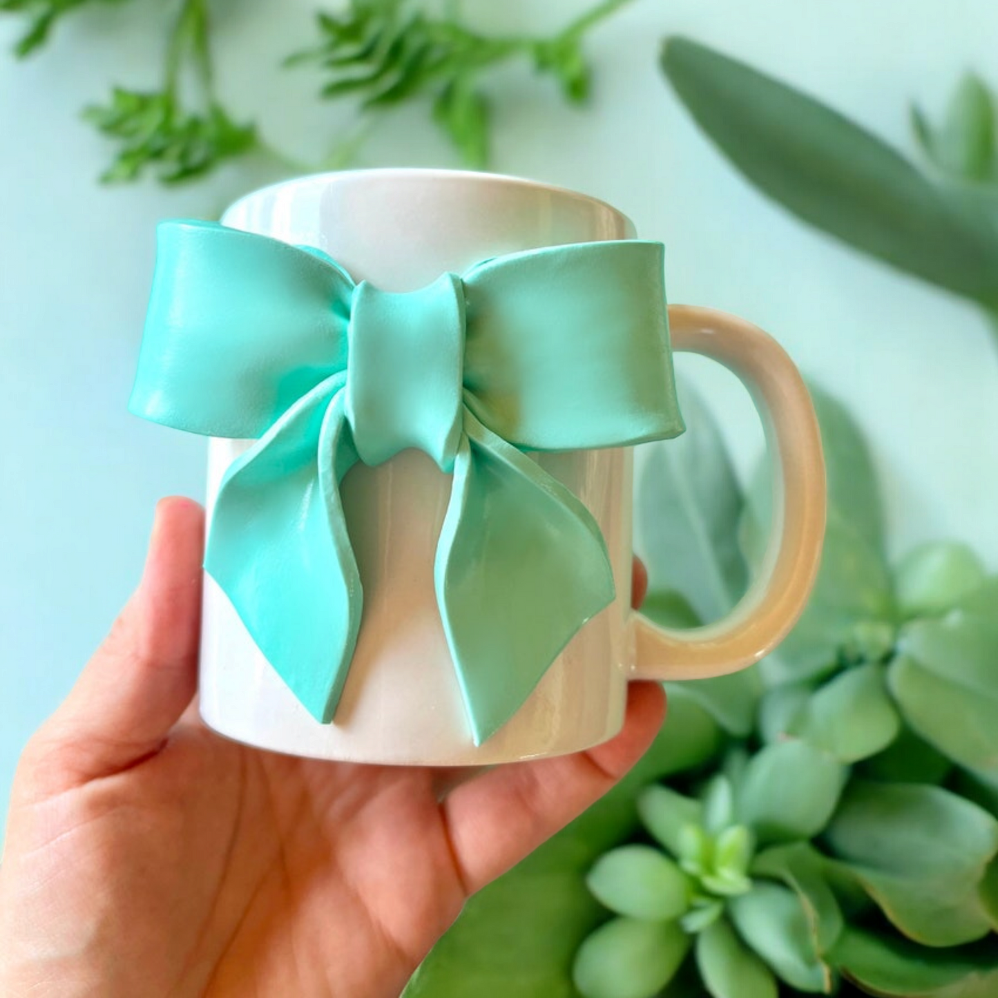 Green Bow Mug