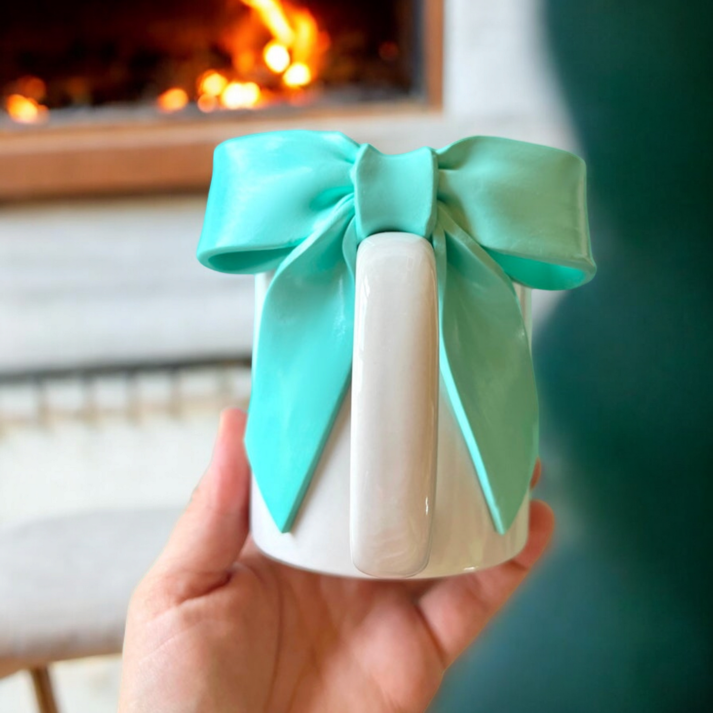 Green Bow Mug