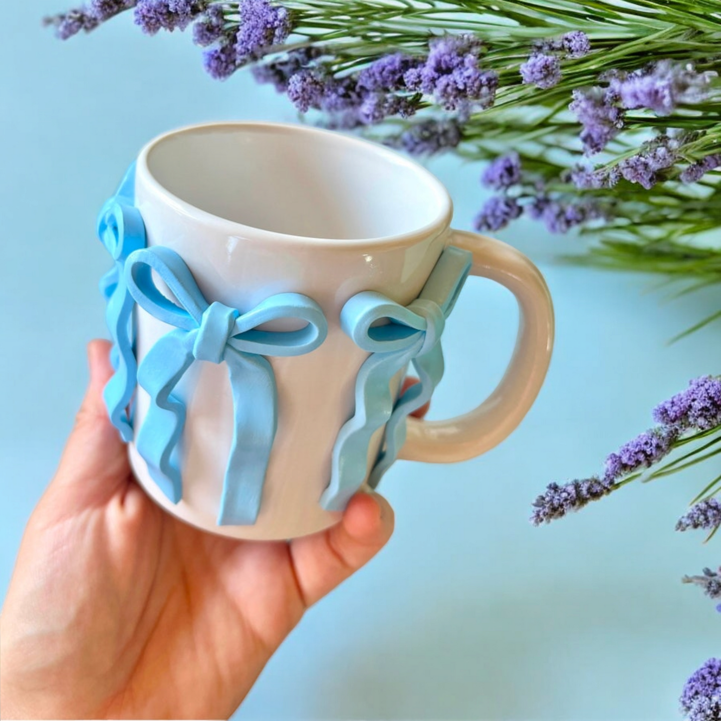 Elegant Bow Ceramic Mug