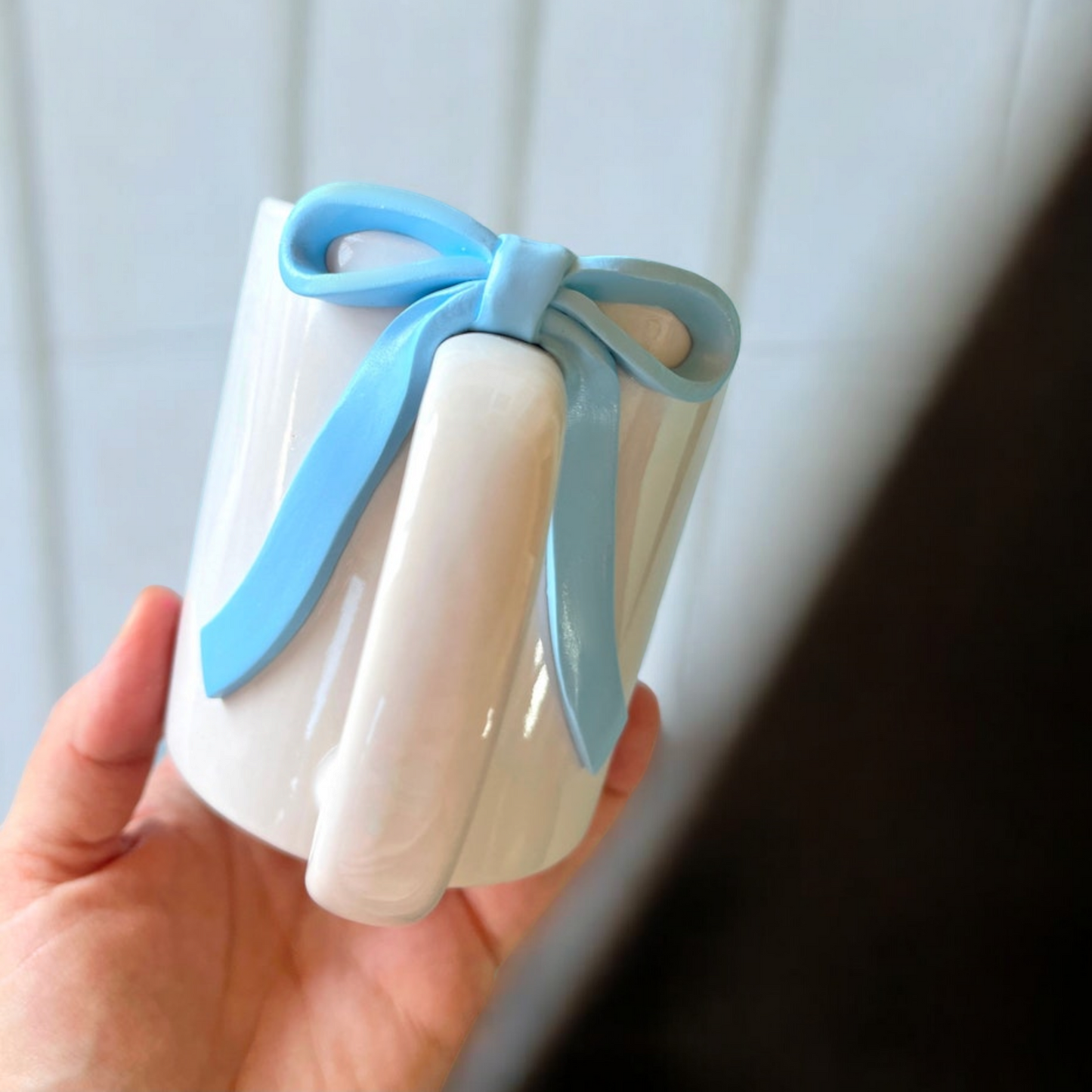 Blue Bow Mug