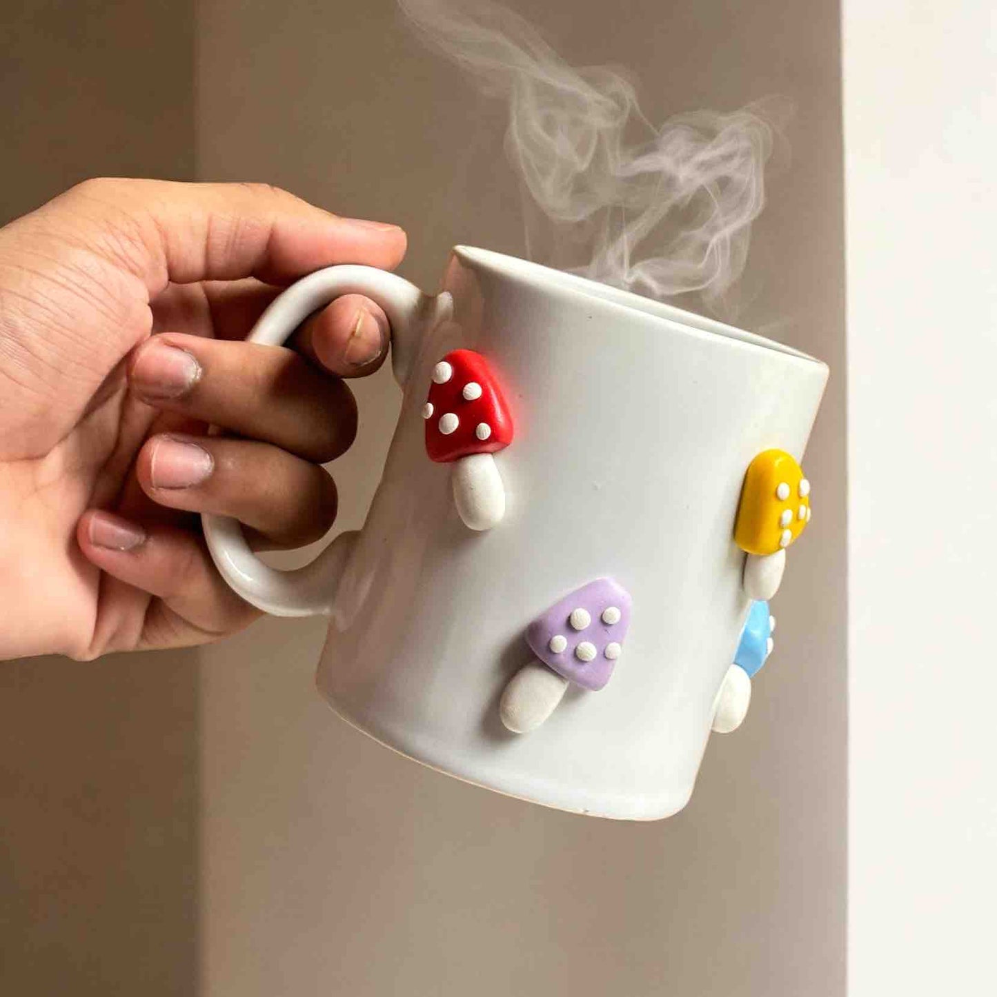 Mini mushroom mug