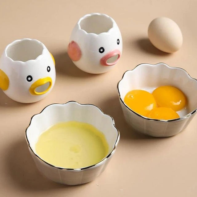 Chicken Design Mini Egg White And Yolk Separator Practical And Simple Ceramic Egg Separator