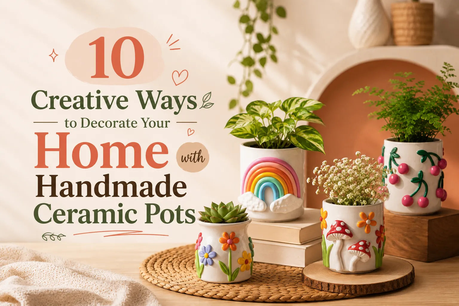 10 Creative Ways to Decorate Your Home with Handmade Ceramic Pots