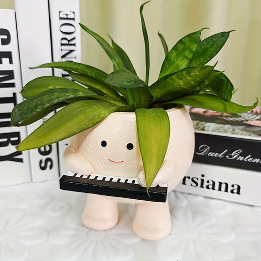 Cute Piano plant pot