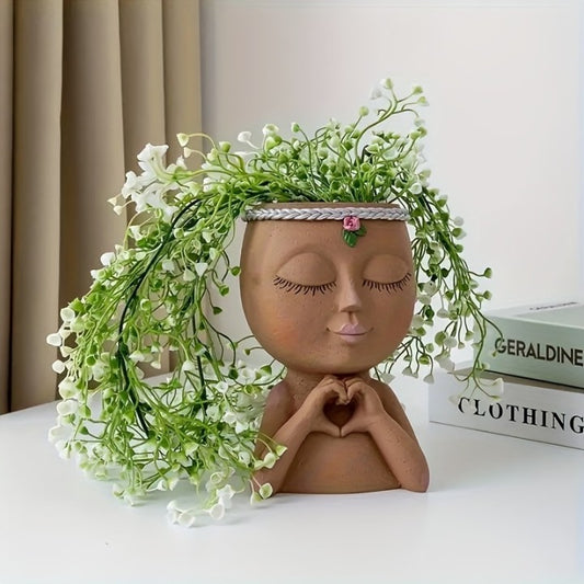 Lady planter pot