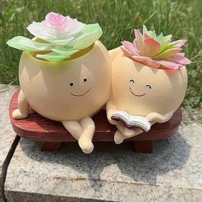 Cute face planter