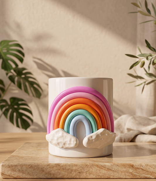 Handmade Rainbow Planter