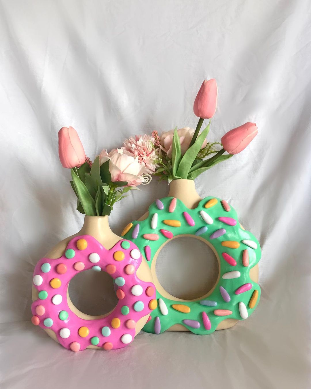 Cute Donut Ring Flower Vase