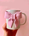 Pink bow mug