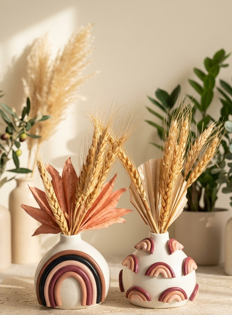 Ceramic Desert Rainbow Vase