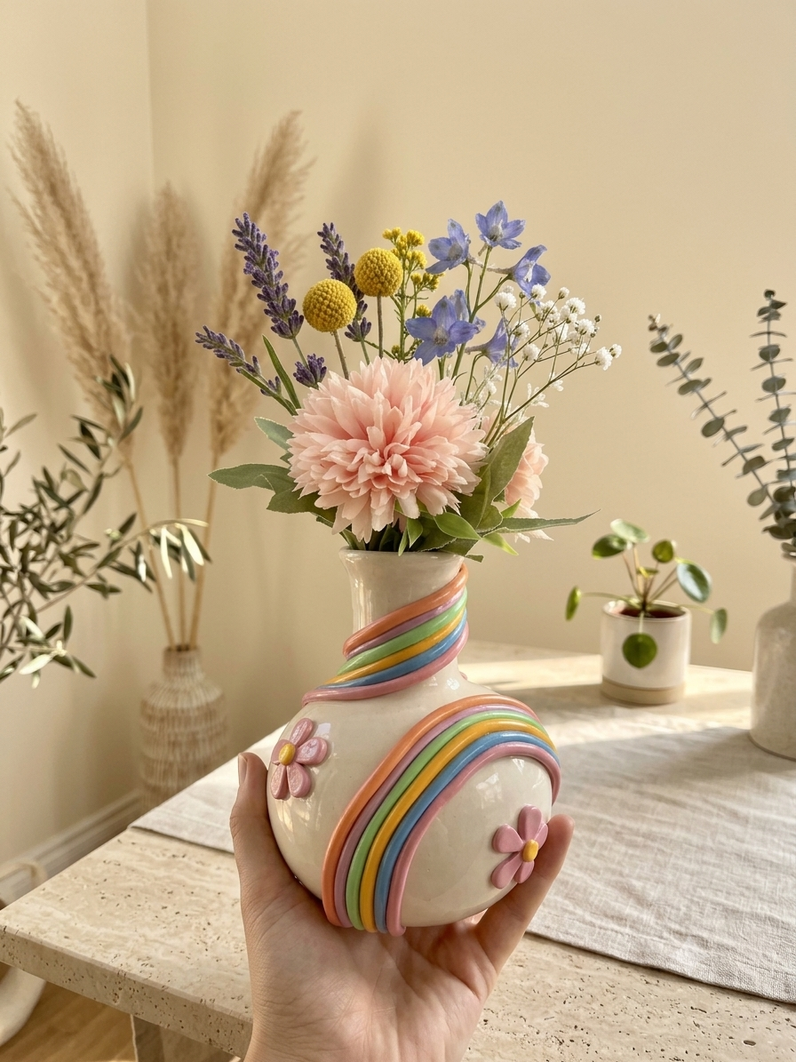 Pastel Melody Vase