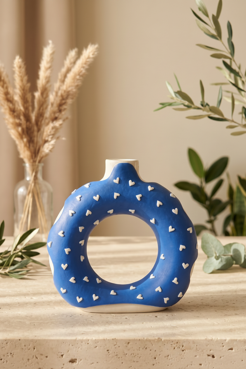 Ocean Loop Handmade Ceramic Vase
