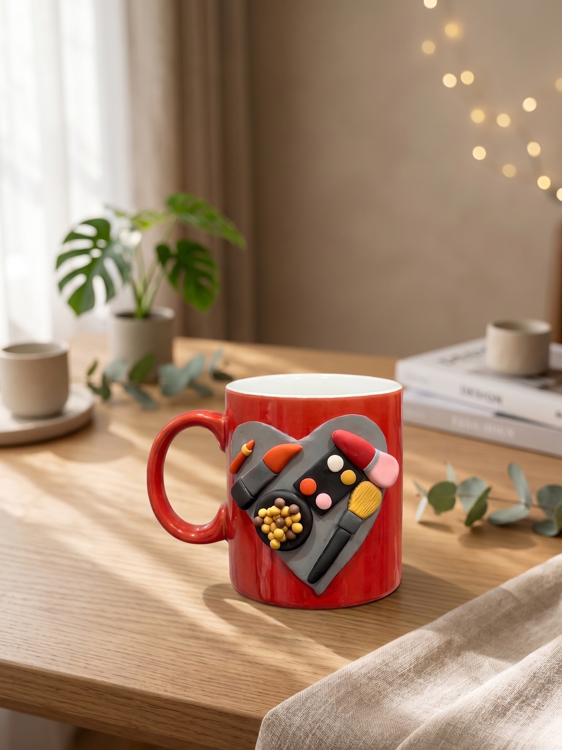 Handmade Makeup Coffee Mug
