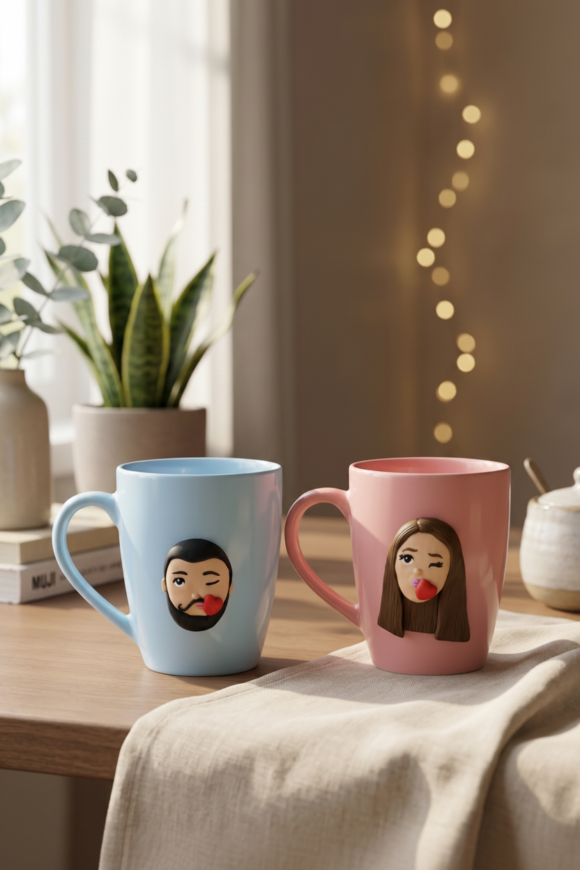 Handmade Couple Coffee Mugs