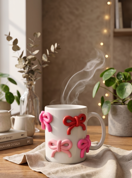 Multi ribbon mug
