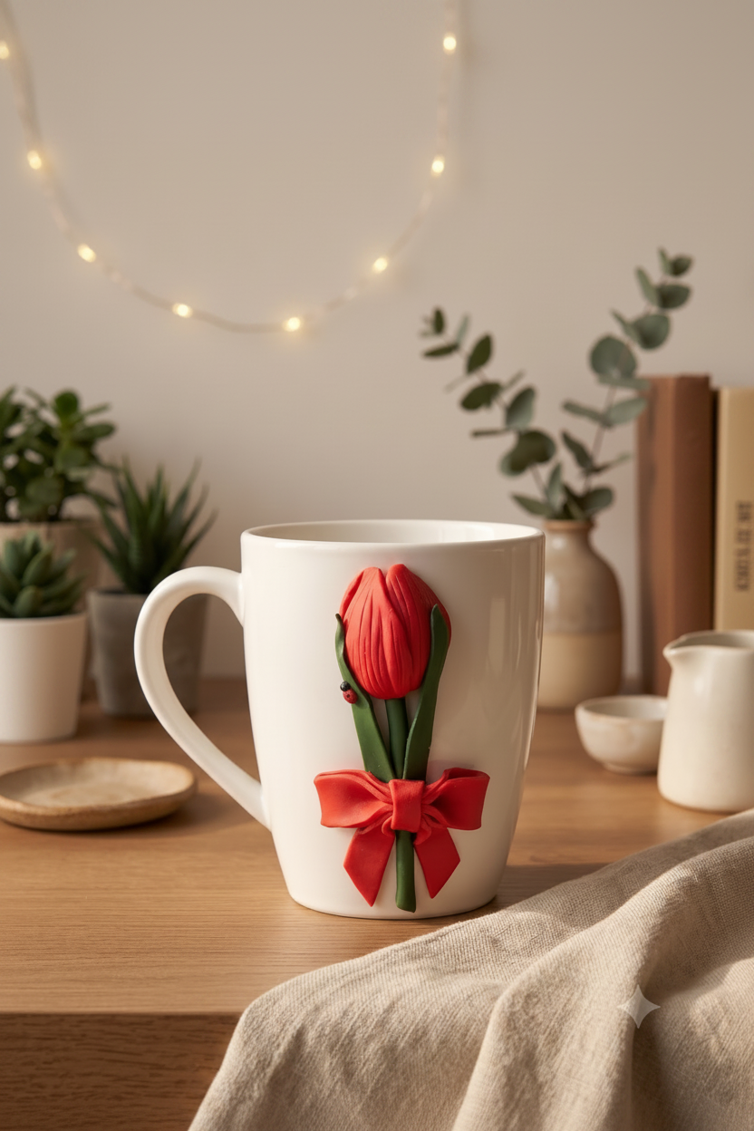 Blush Rose Handmade Ceramic Mug