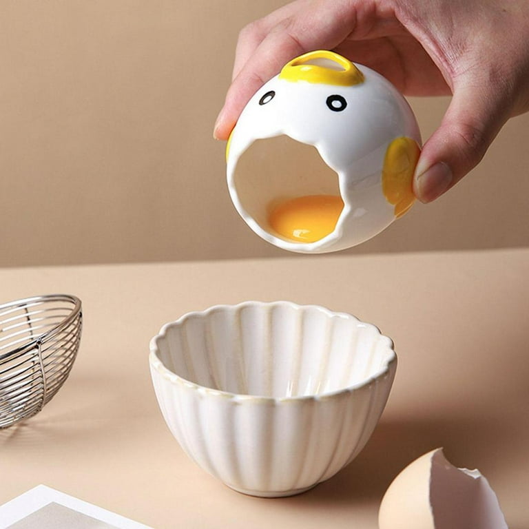 Chicken Design Mini Egg White And Yolk Separator Practical And Simple Ceramic Egg Separator