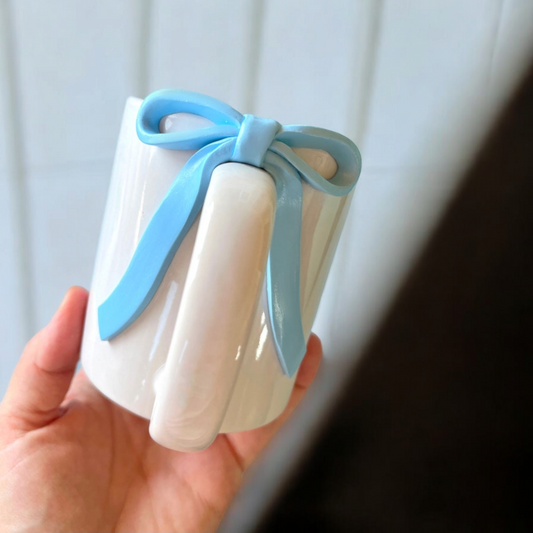 Blue Bow Mug