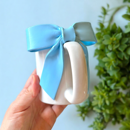 Blue Bow Mug