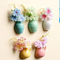 Pottery vase fridge magnet